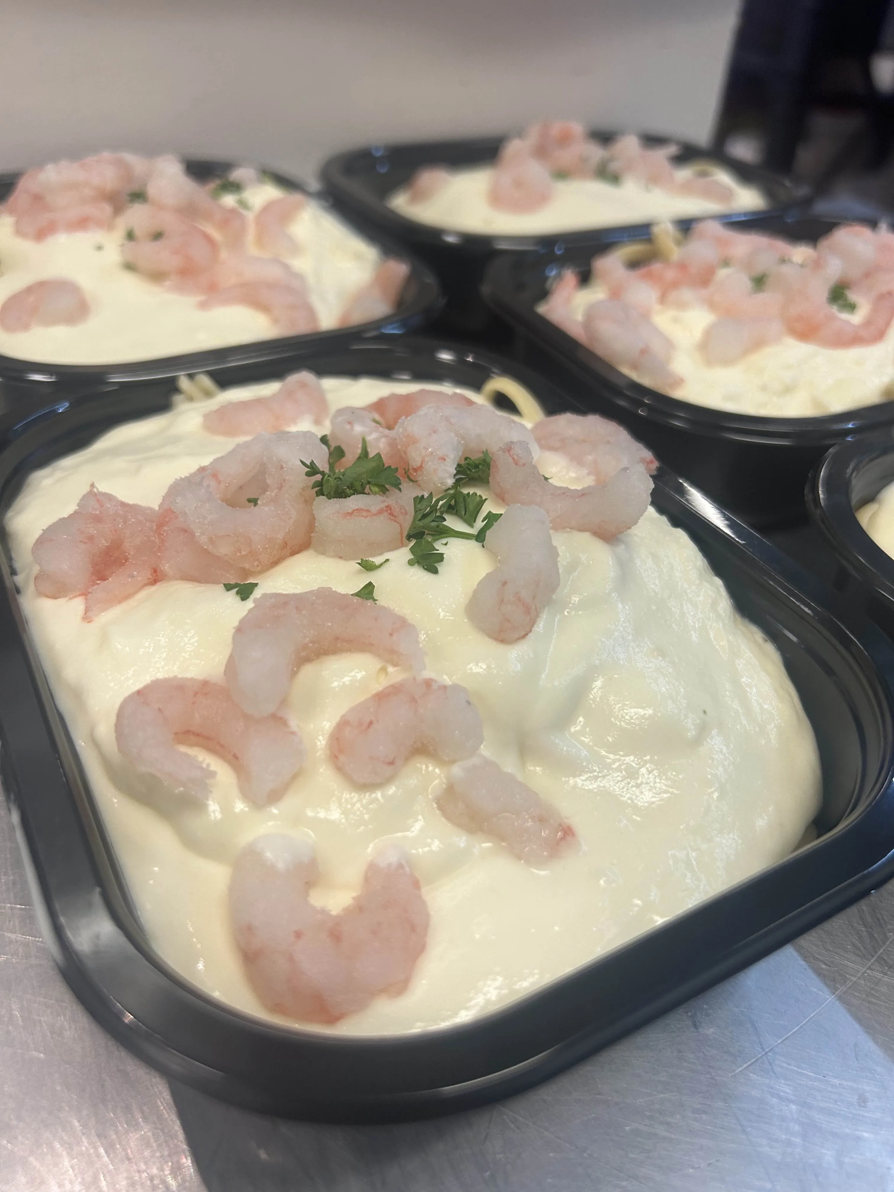 Alfredo aux crevettes